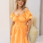 NEW POPPY MINI BABYDOLL CORSET DRESS (APRICOT)