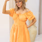 NEW POPPY MINI BABYDOLL CORSET DRESS (APRICOT)