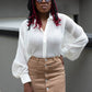 DENVER BUTTON UP BLOUSE (IVORY)