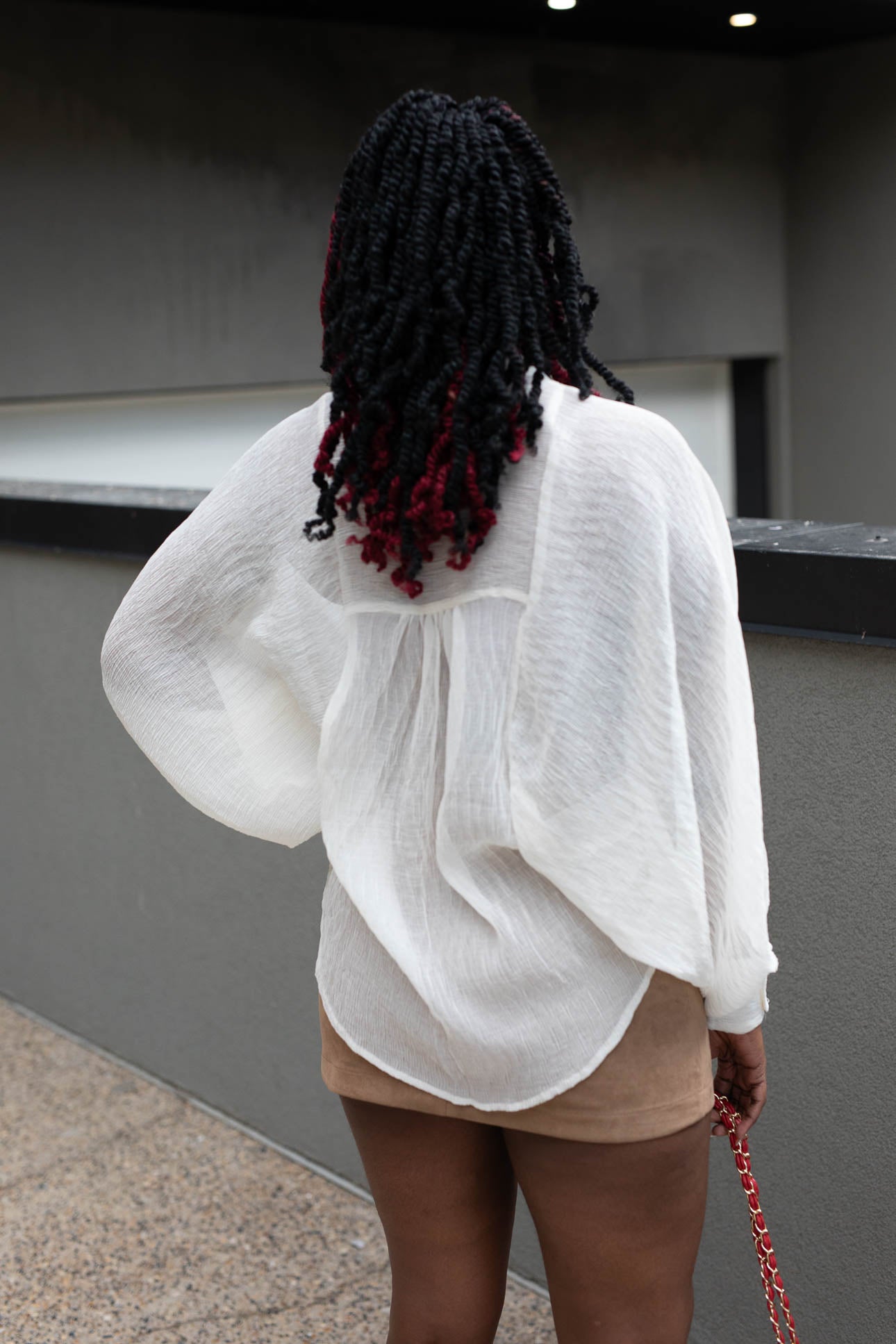 DENVER BUTTON UP BLOUSE (IVORY)