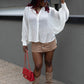 DENVER BUTTON UP BLOUSE (IVORY)