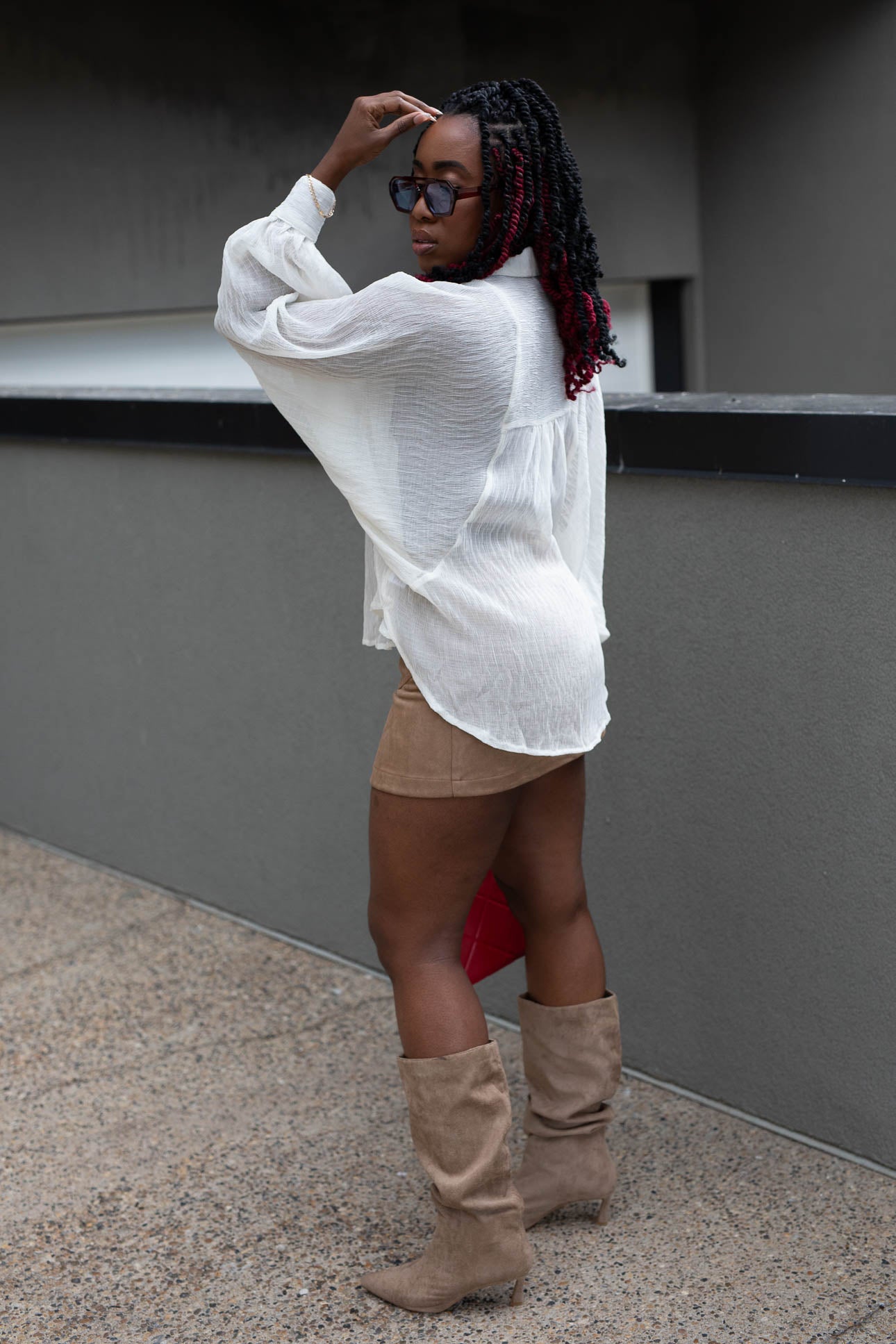 DENVER BUTTON UP BLOUSE (IVORY)