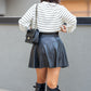 MANDY LEATHER A-LINE SKIRT | ONLY