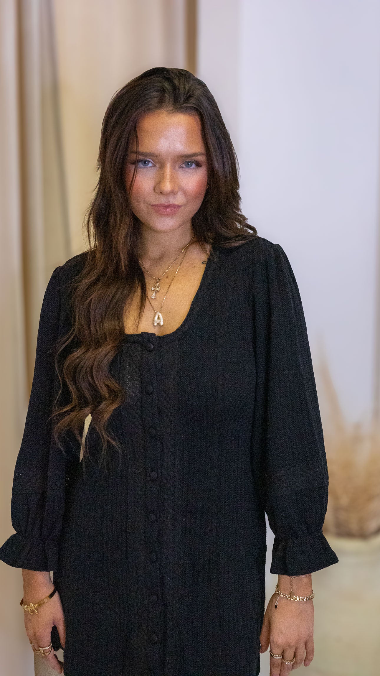 KYA LONG SLEEVE MINI DRESS