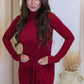 ASHLEY MAXI WRAP DRESS (BURGUNDY)