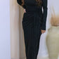 ASHLEY MAXI WRAP DRESS (BLACK)
