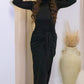 ASHLEY MAXI WRAP DRESS (BLACK)
