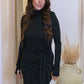 ASHLEY MAXI WRAP DRESS (BLACK)