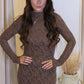 SRIELLA LACE MAXI DRESS (BROWN)