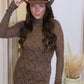 SRIELLA LACE MAXI DRESS (BROWN)