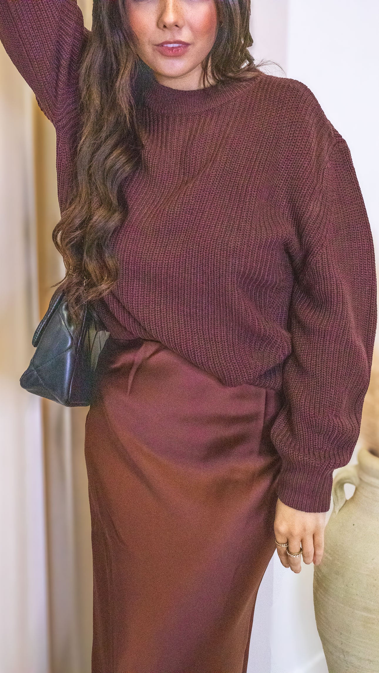 MILOUZ KNIT SWEATER (CHOCOLATE BROWN)