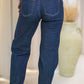 JUICY WIDE LEG JEANS (DARK WASH) | ONLY