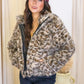 JENNIFER FUR JACKET ANIMAL PRINT