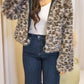 JENNIFER FUR JACKET ANIMAL PRINT
