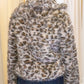 JENNIFER FUR JACKET ANIMAL PRINT