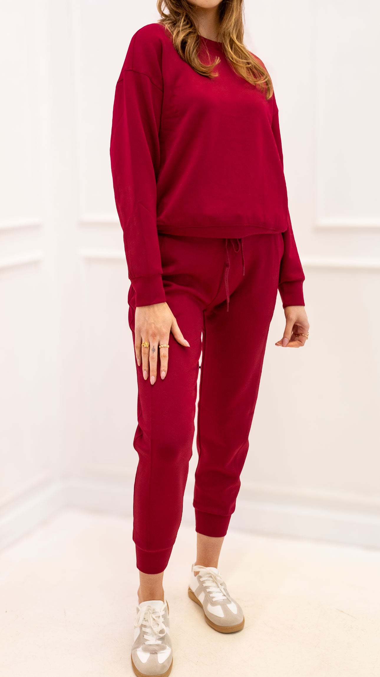 MILA TWO PIECE JOGGER SET (BURGUNDY)