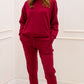 MILA TWO PIECE JOGGER SET (BURGUNDY)