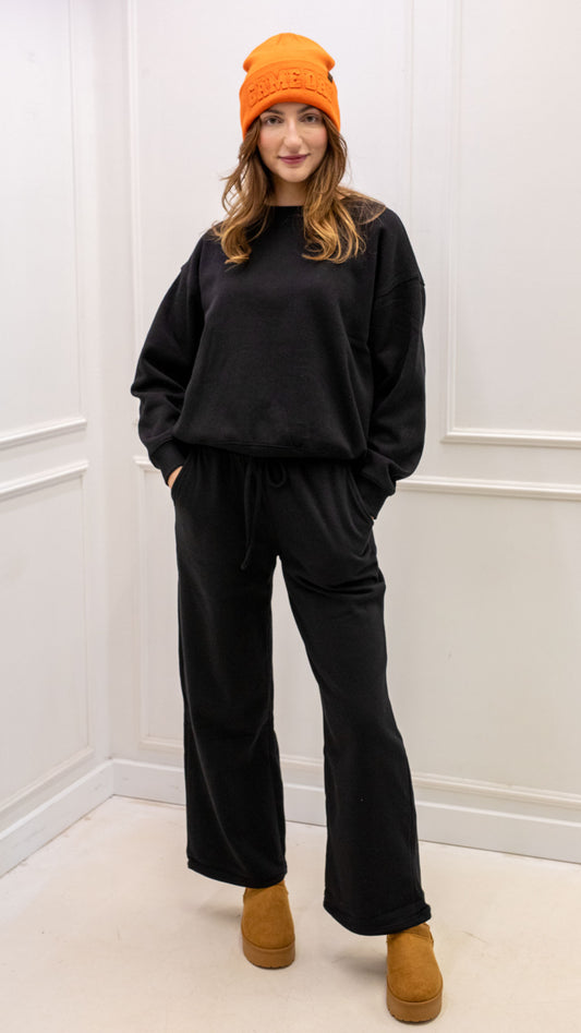 ERINDELL TWO PIECE PANT SET (BLACK)