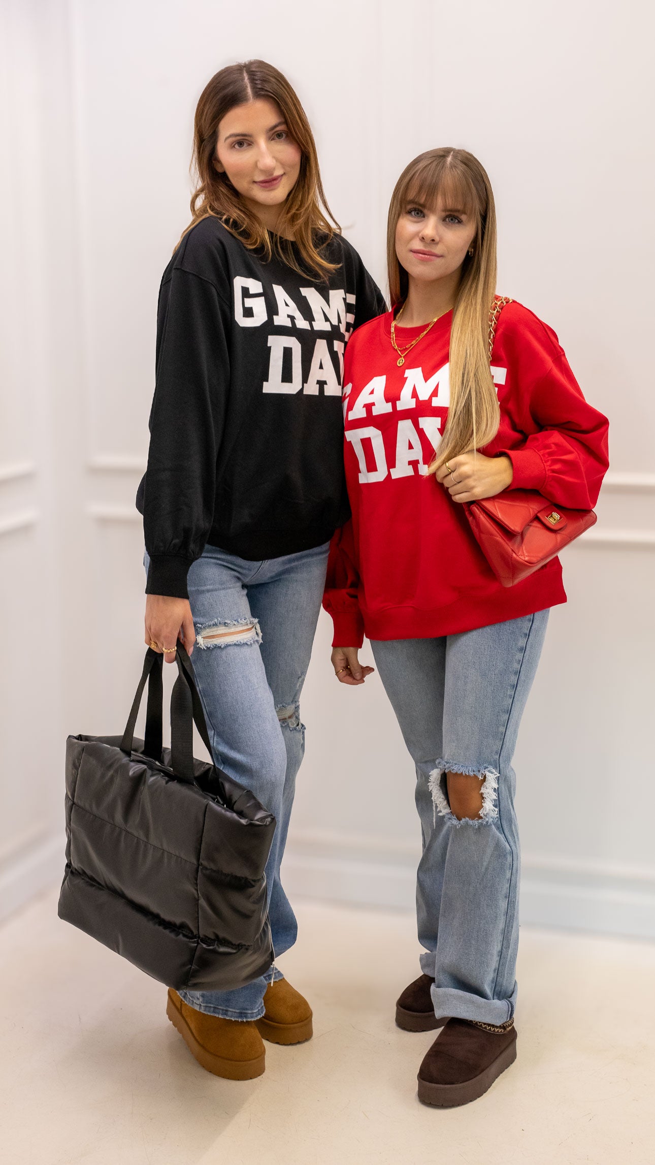 GD CREW NECK SWEATSHIRT (RED)