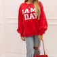 GD CREW NECK SWEATSHIRT (RED)