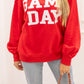 GD CREW NECK SWEATSHIRT (RED)