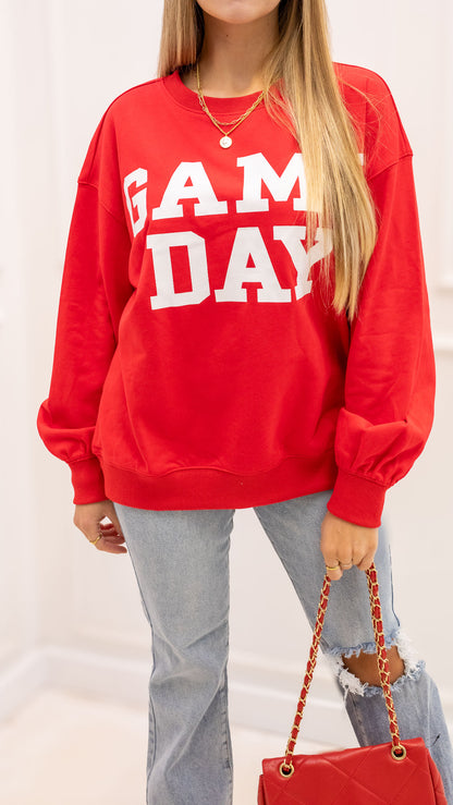 GD CREW NECK SWEATSHIRT (RED)