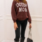 FOOTBALL MOM SWEATER (BROWN)