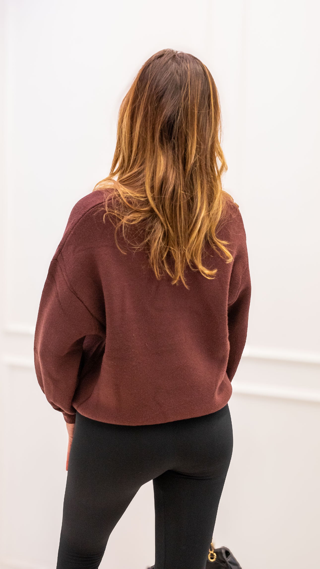 FOOTBALL MOM SWEATER (BROWN)