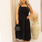 NEW KIMBERLY RUFFLED MIDI DRESS | + CURVY (BLACK)