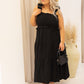 NEW KIMBERLY RUFFLED MIDI DRESS | + CURVY (BLACK)