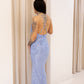 NEW PAYTON PLUNGE SEQUIN MAXI DRESS (BLUE)