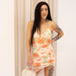 NEW ERIN FLORAL PRINT MAXI DRESS (ORANGE)