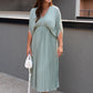 NEW TAMARA PLEATED MAXI DRESS (SAGE)
