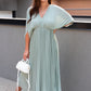 NEW TAMARA PLEATED MAXI DRESS (SAGE)