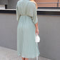 NEW TAMARA PLEATED MAXI DRESS (SAGE)