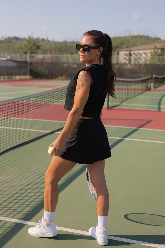 NEW TAM SKORT | BUTTER BASIX | CURVY &amp; REGULAR (BLACK)