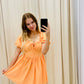 NEW POPPY MINI BABYDOLL CORSET DRESS (APRICOT)