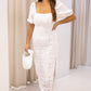 NEW PAYTON WHITE LACE MAXI DRESS