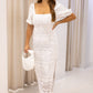 NEW PAYTON WHITE LACE MAXI DRESS