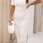 NEW PAYTON WHITE LACE MAXI DRESS