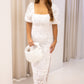 NEW PAYTON WHITE LACE MAXI DRESS