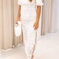 NEW PAYTON WHITE LACE MAXI DRESS