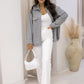 NEW ROSIE RIBBED SHACKET (GREY) | BEST SELLER