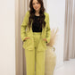 NEW HALLIE TROUSERS (LIME)