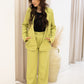 NEW HALLIE TROUSERS (LIME)