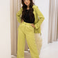 NEW HALLIE TROUSERS (LIME)