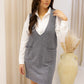 NEW GEORGINA PINAFORE KNIT DRESS (HEATHER GREY) | BEST SELLER