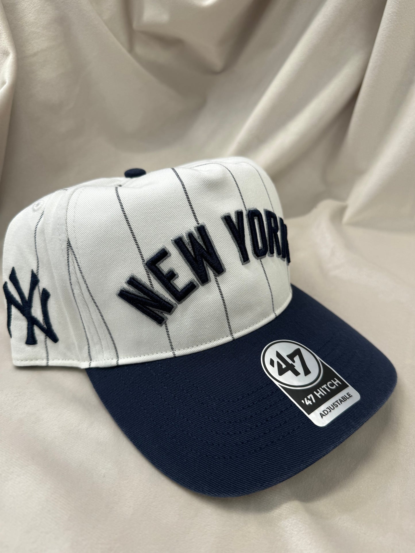 NEW 47' NY CLEAN UP HAT (NAVY/WHITE STRIPED)
