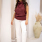 NEW MARGOT CABLE KNIT TOP (BURGUNDY)
