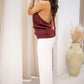 NEW MARGOT CABLE KNIT TOP (BURGUNDY)